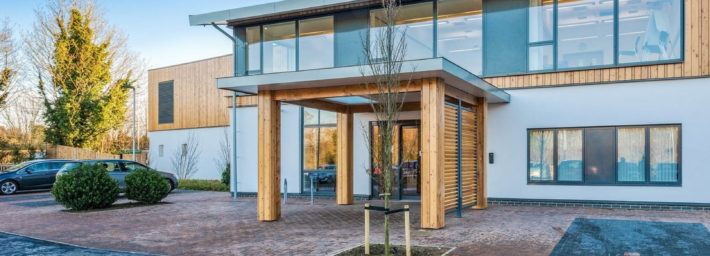 Front entrance of Arthur Rank Hospice