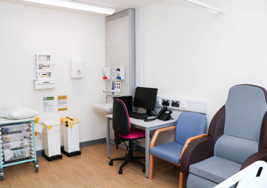 Newly refurbished treatment room
