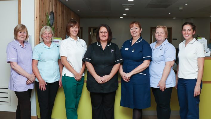Nurses in the In-patient Unit desk