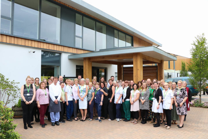 Our staff outside the Hospice