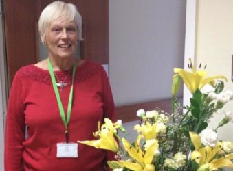 Margaret_Volunteer flower Arranger at Arthur Rank Hospice Charity