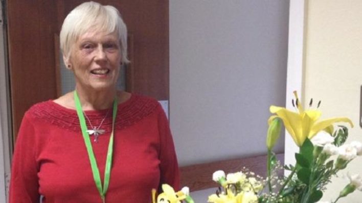 Margaret_Volunteer flower Arranger at Arthur Rank Hospice Charity