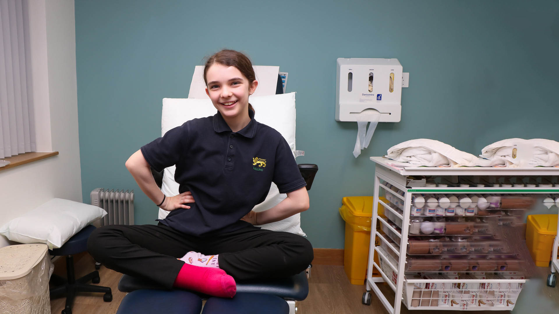 Megan a Lymphoedema patient at Arthur Rank Hospice Charity