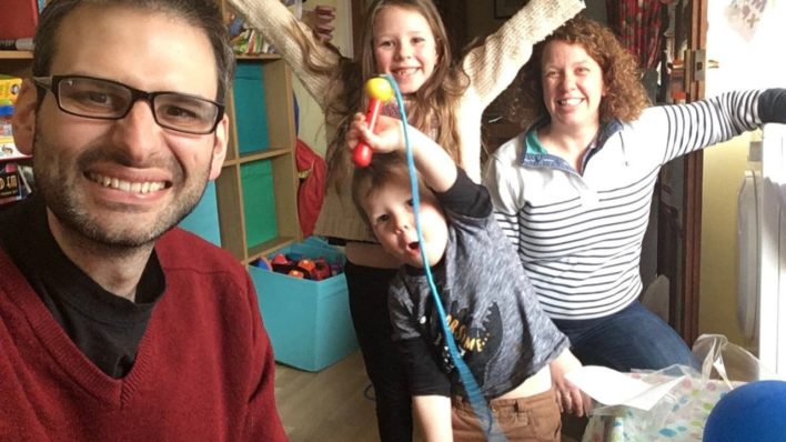 Xanthe, Sam and children
