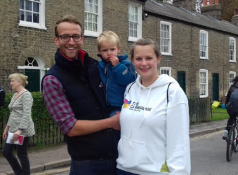 Family at Bridge the Gap event