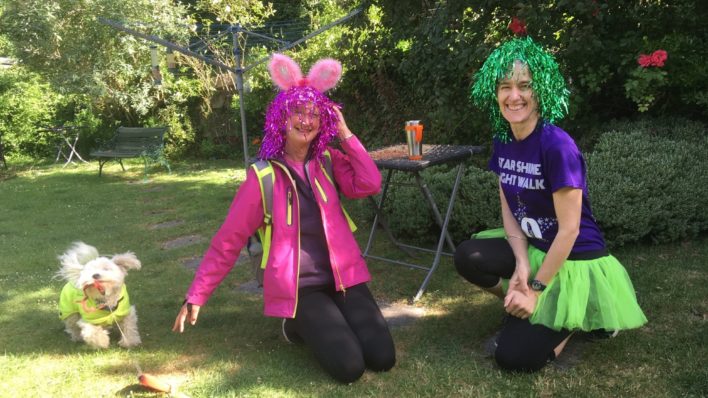 Walkers embraced the new plans for the event, with energy and creativity with many dressing up in brightly coloured wigs and accessories, following the lead of celebrity supporter Cliff Parisi (who took to social media wearing a red wig to encourage supporters to take part!).