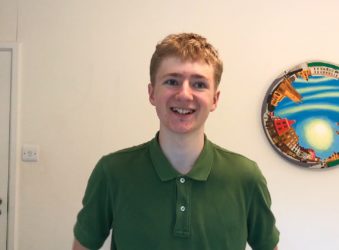 Student Volunteer, Julian at Arthur Rank Hospice Charity