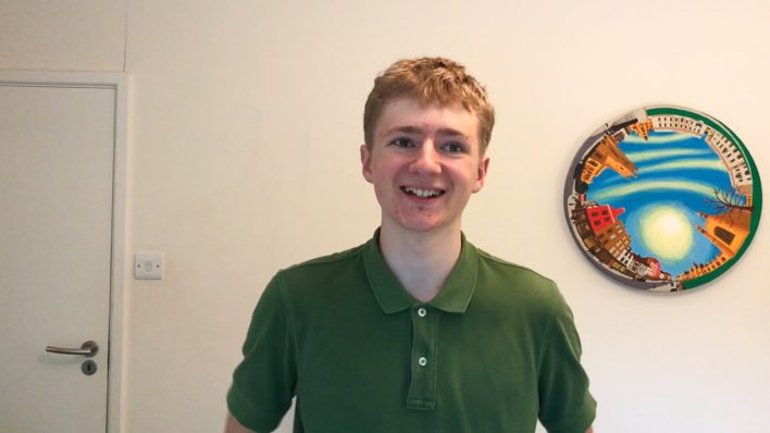 Student Volunteer, Julian at Arthur Rank Hospice Charity