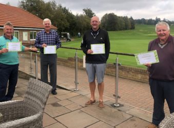 golf day winners for Arthur Rank Hospice Charity