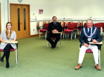 New Chairs At Arthur Rank Hospice to enable social distancing Donated By Cambridgeshire Freemasons