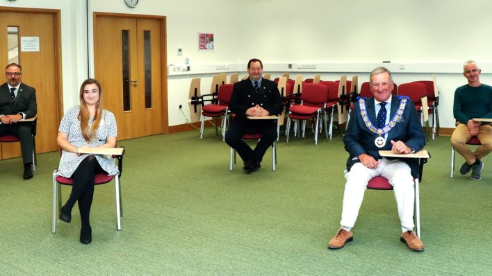 New Chairs At Arthur Rank Hospice to enable social distancing Donated By Cambridgeshire Freemasons