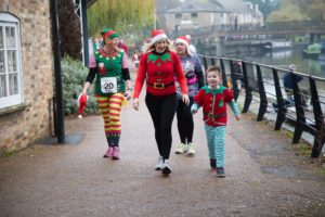 Fancy Dress Festive runners for Arthur Rank Hospice Charity 