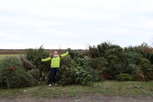 Photos of last year’s volunteers on their ‘treasure hunt for trees’. Volunteers are essential to the success of Arthur Rank Hospice Charity’s Christmas Tree recycling scheme, which takes place after the festive break on Thursday 7, Friday 8, Saturday 9 and Sunday 10 January.