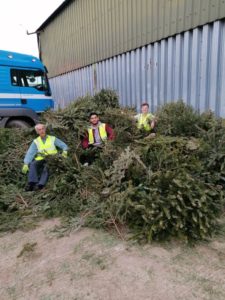 Photos of last year’s volunteers on their ‘treasure hunt for trees’. Volunteers are essential to the success of Arthur Rank Hospice Charity’s Christmas Tree recycling scheme, which takes place after the festive break on Thursday 7, Friday 8, Saturday 9 and Sunday 10 January.