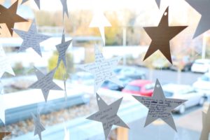 Light up a Life stars - with families’, loved ones’ and friends’ dedications - have been hung in the long windows of the Charity’s Education & Conference Centre, where, like the lights twinkling on the Hospice Christmas tree, they will continue to shine until early January.