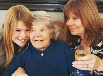 Megan with her grandmother