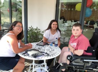 Young people at hospice