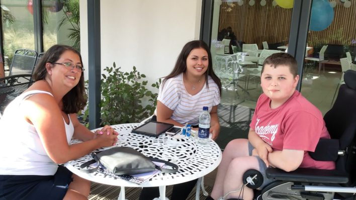 Young people at hospice