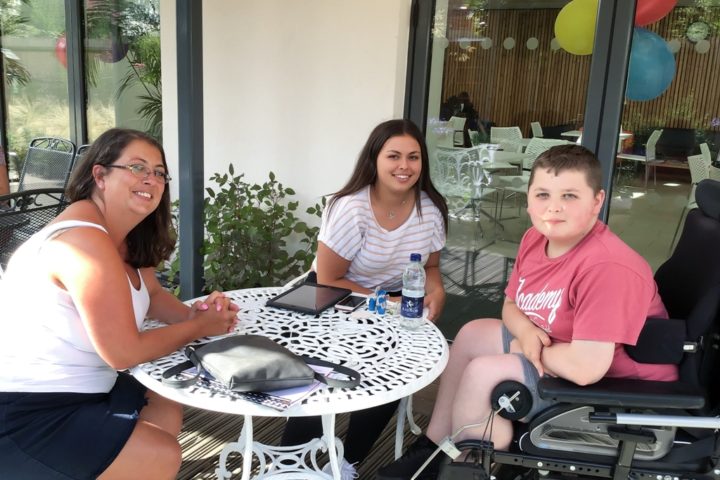 Young people at hospice