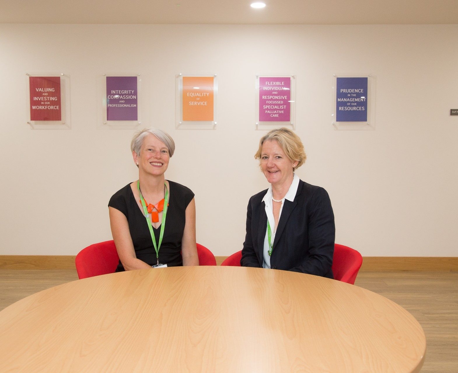 Sharon Allen, CEO and Kate Kirk, Chair of Trustees at Arthur Rank Hospice Charity