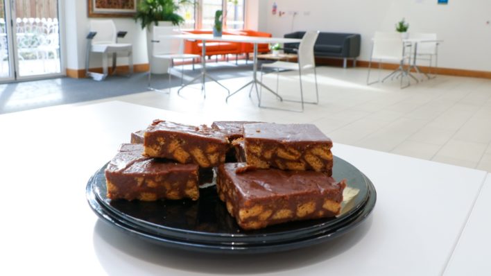 Chocolate Biscuit Cake at Arthur Rank Hospice Bistro