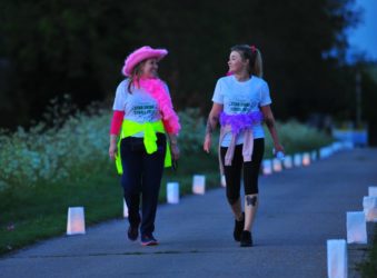 Participants taking part in Arthur Rank Hospice Charity’s Star Shine Walk in previous years