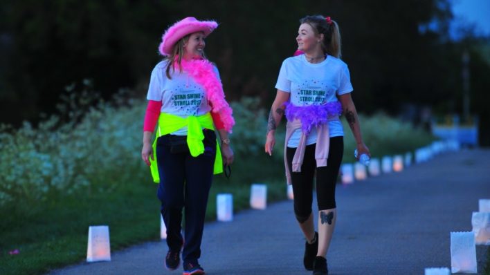 Participants taking part in Arthur Rank Hospice Charity’s Star Shine Walk in previous years