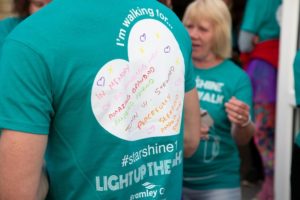 Participants taking part in Arthur Rank Hospice Charity’s Star Shine Walk in previous years