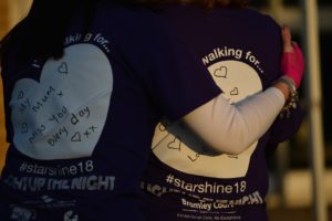 Participants taking part in Arthur Rank Hospice Charity’s Star Shine Walk in previous years