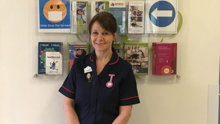 Claire Walpole Specialist Palliative Care Nurse Alan Hudson Day Treatment Centre for Arthur Rank Hospice Charity