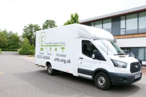 One of the Hospice Retail Team’s new vans, which is now helping to rotate stock, as well as deliver and pick up donations of furniture and larger items. 