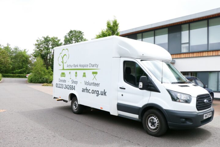 One of the Hospice Retail Team’s new vans, which is now helping to rotate stock, as well as deliver and pick up donations of furniture and larger items.