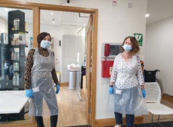 Jackie and Sharon become firm friends during a new volunteer visitor testing role at Arthur Rank Hospice Charity.