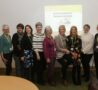 The Caring Communities volunteer team with Arthur Rank Hospice colleagues at their induction (pre-COVID)