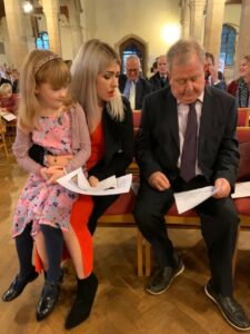 Caroline And Her Dad At His Wedding Renewal Service