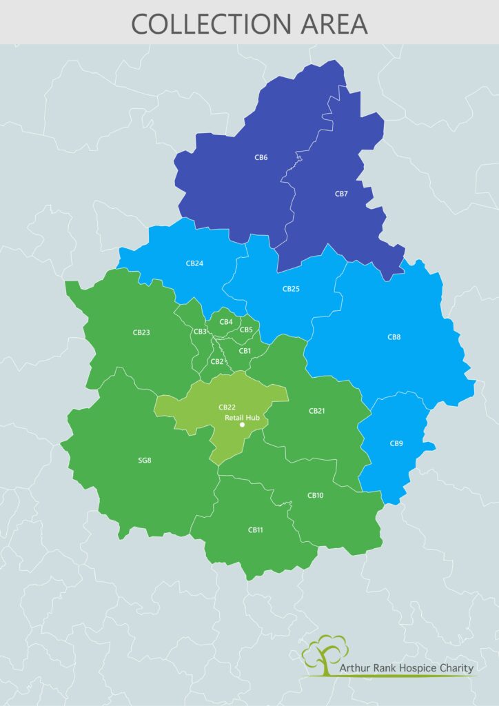 Donation Collection Area Map