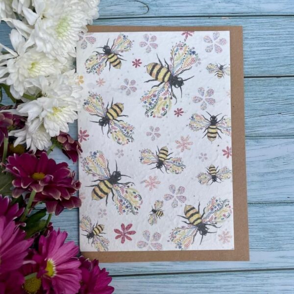 Bee Friendly Seed Paper Eco Card