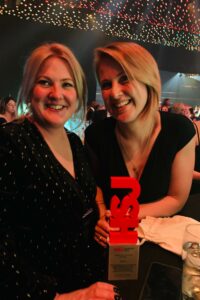 Pip Munk and Hannah Donald, Clinical Nurse Specialists from the Palliative Care Hub, were delighted to accept the trophy for ‘Primary Care Innovation of the Year’ at the HSJ Awards in London last week. 