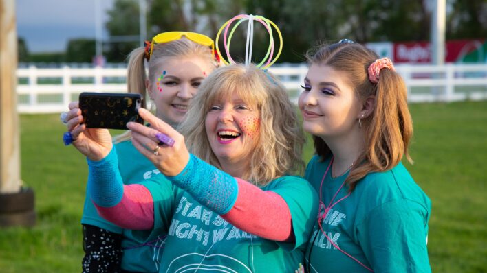 Females taking a selfie