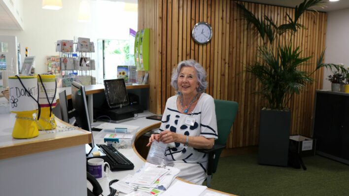 Main Reception volunteer