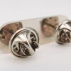 Silver cufflinks