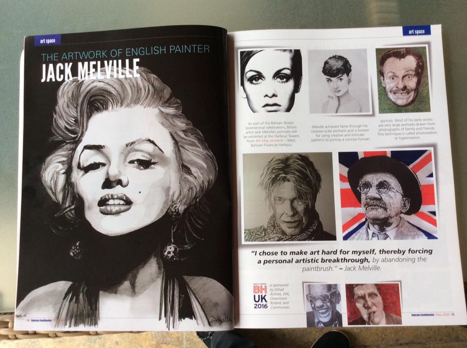 Art work in a magazine 