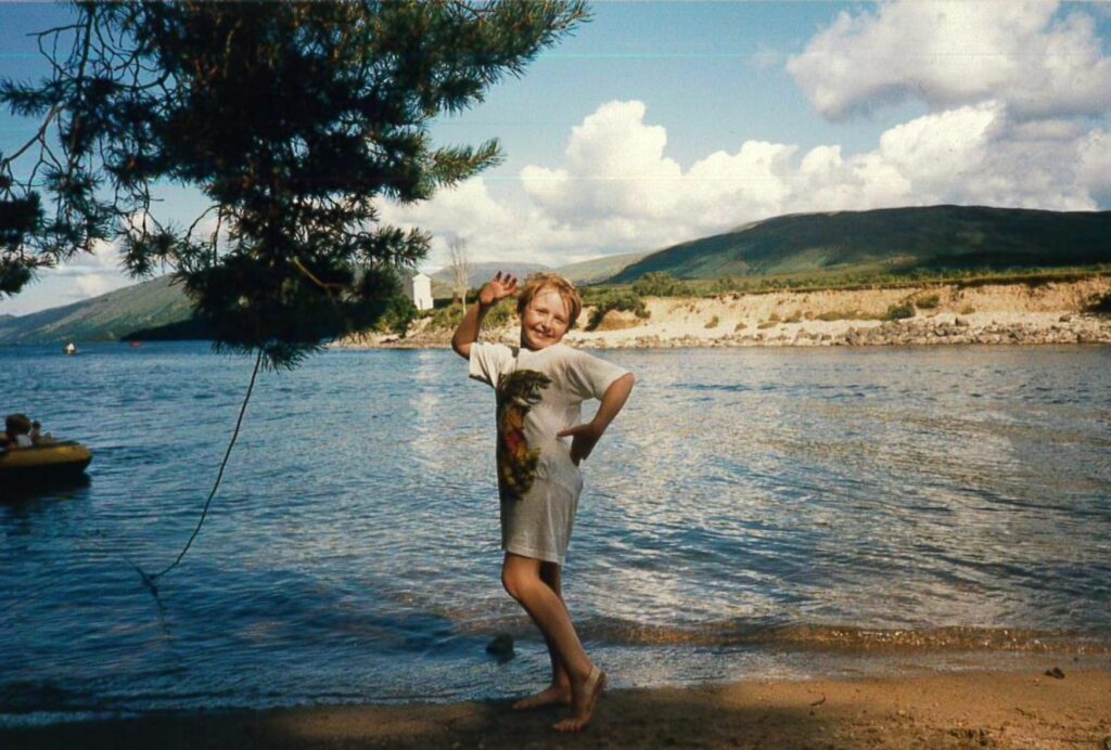 young girl in from of Loach