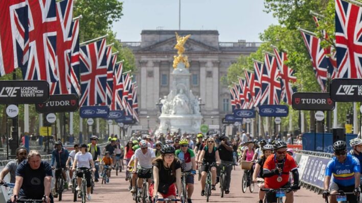 The Mall London with Ride London participants