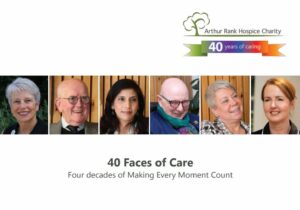 White booklet 5 images of males and females 40 Faces of Care