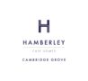 Navy and white logo for Hamberley Care Homes