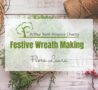 Festive wrath making and ARHC logo with background of string and berries.