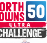 North downs 50 challenge logo with footprint