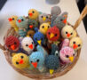 Knitted chicks