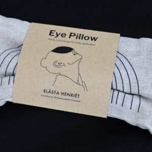 Blasta Henriet Wheat Eye Pillow – 100% European Linen Outer,100% Cotswold Wheat Filling (Printed Linen)